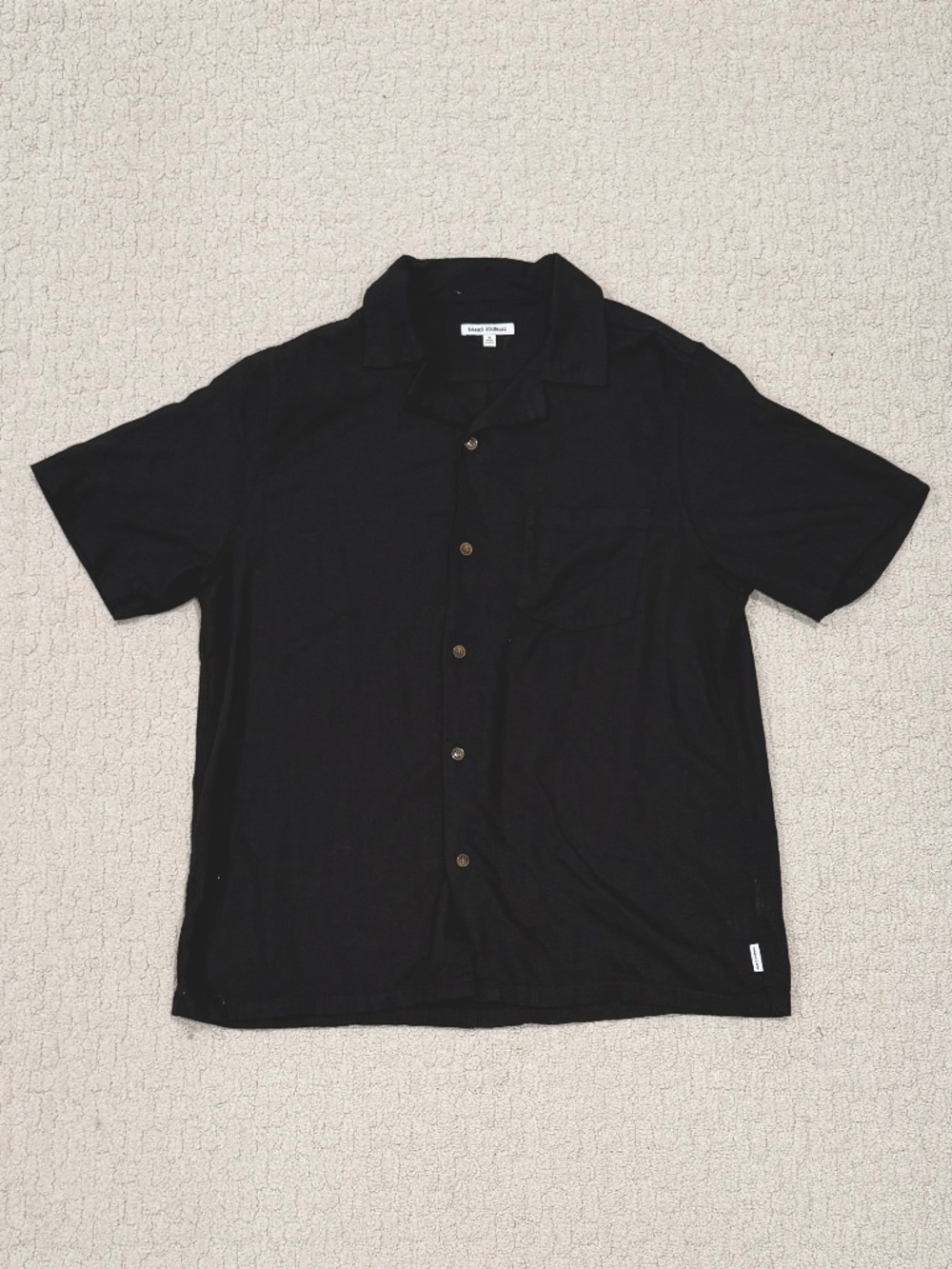 Men's Banks Journal Camp Collar Button Down Shirt Size Medium